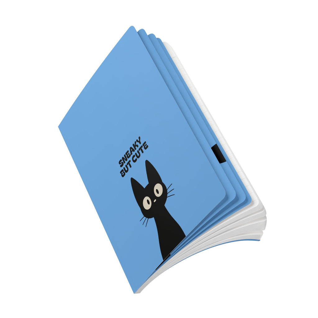 Cat Sneaky Print | Lined, Soft Cover Notebook,