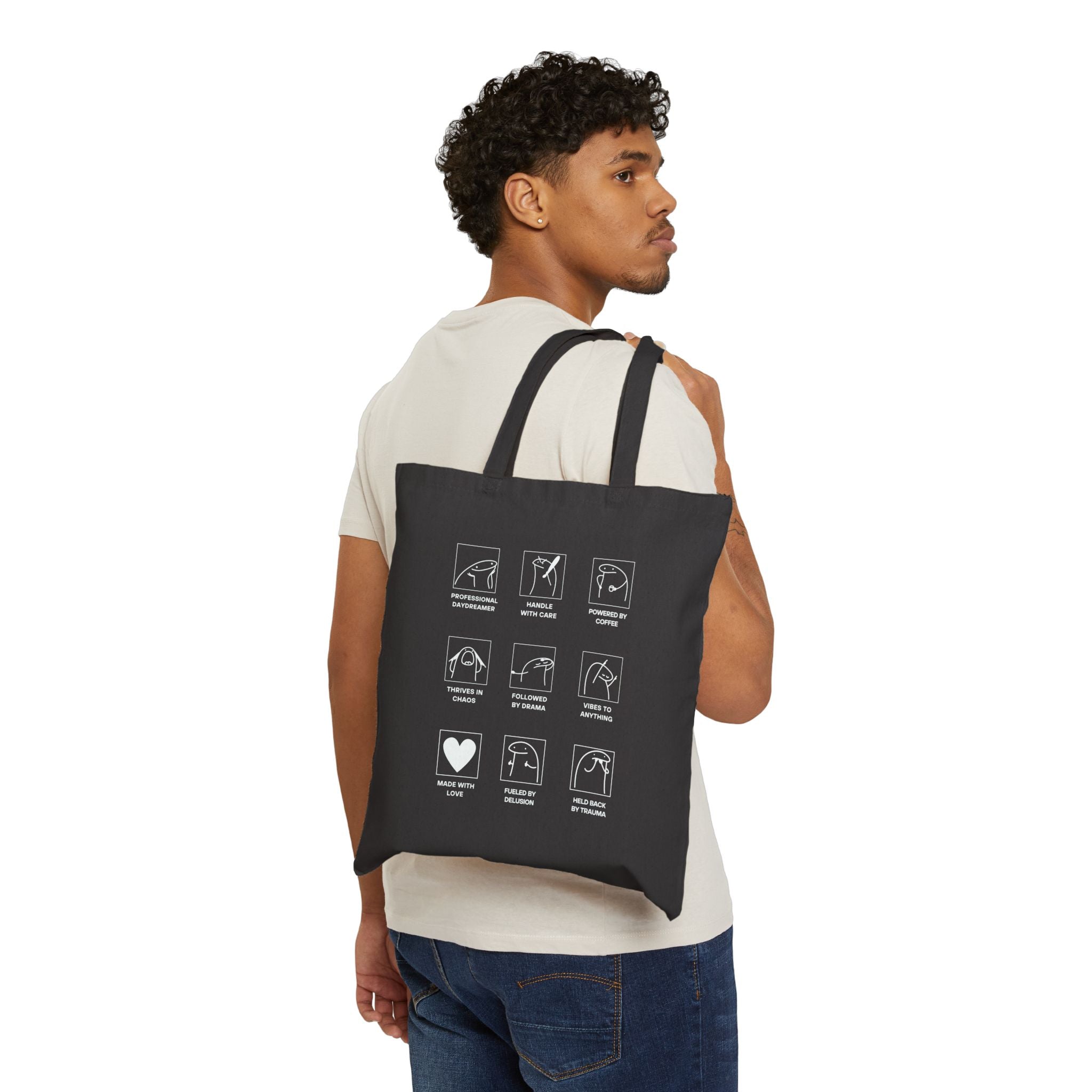 100% Human Collection Cotton Tote Bag
