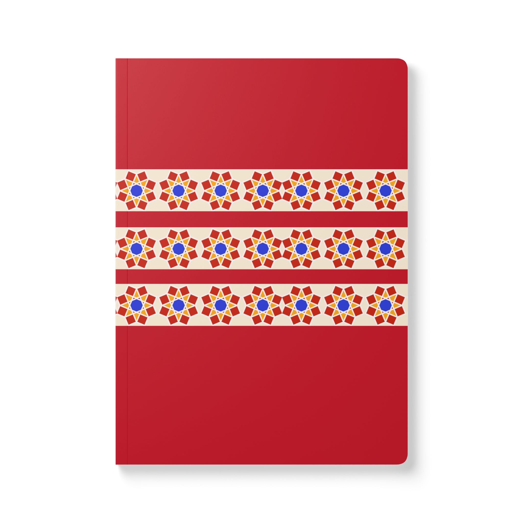 Geometric Pattern Print | Lined, Soft Cover Notebook