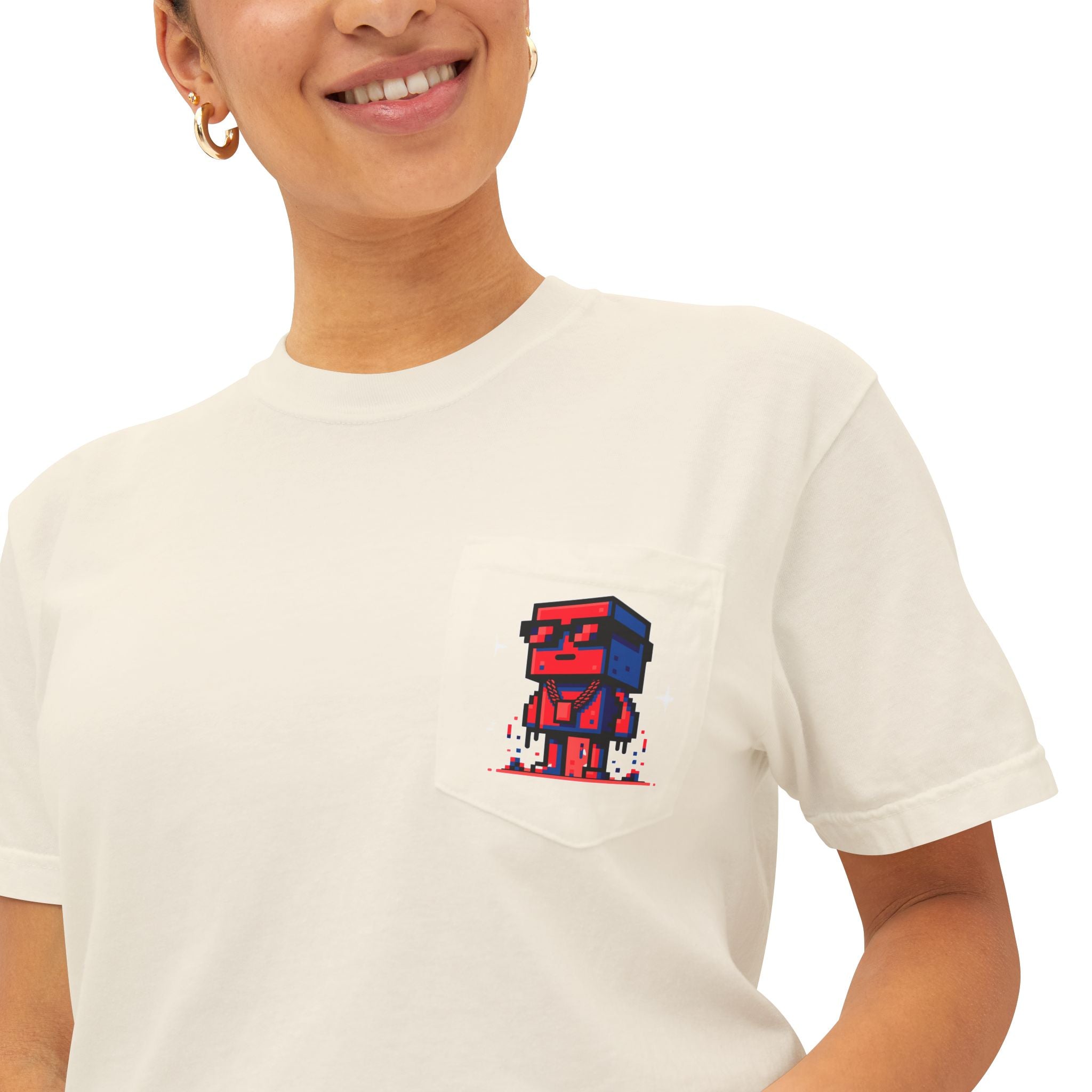 Unisex Pocket T-shirt | 8-bit Graphic