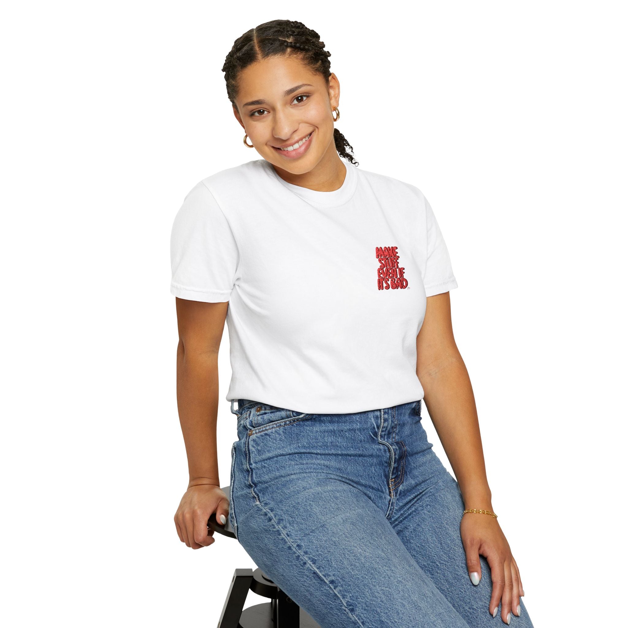 Make Things | Unisex Embroidery T-shirt.