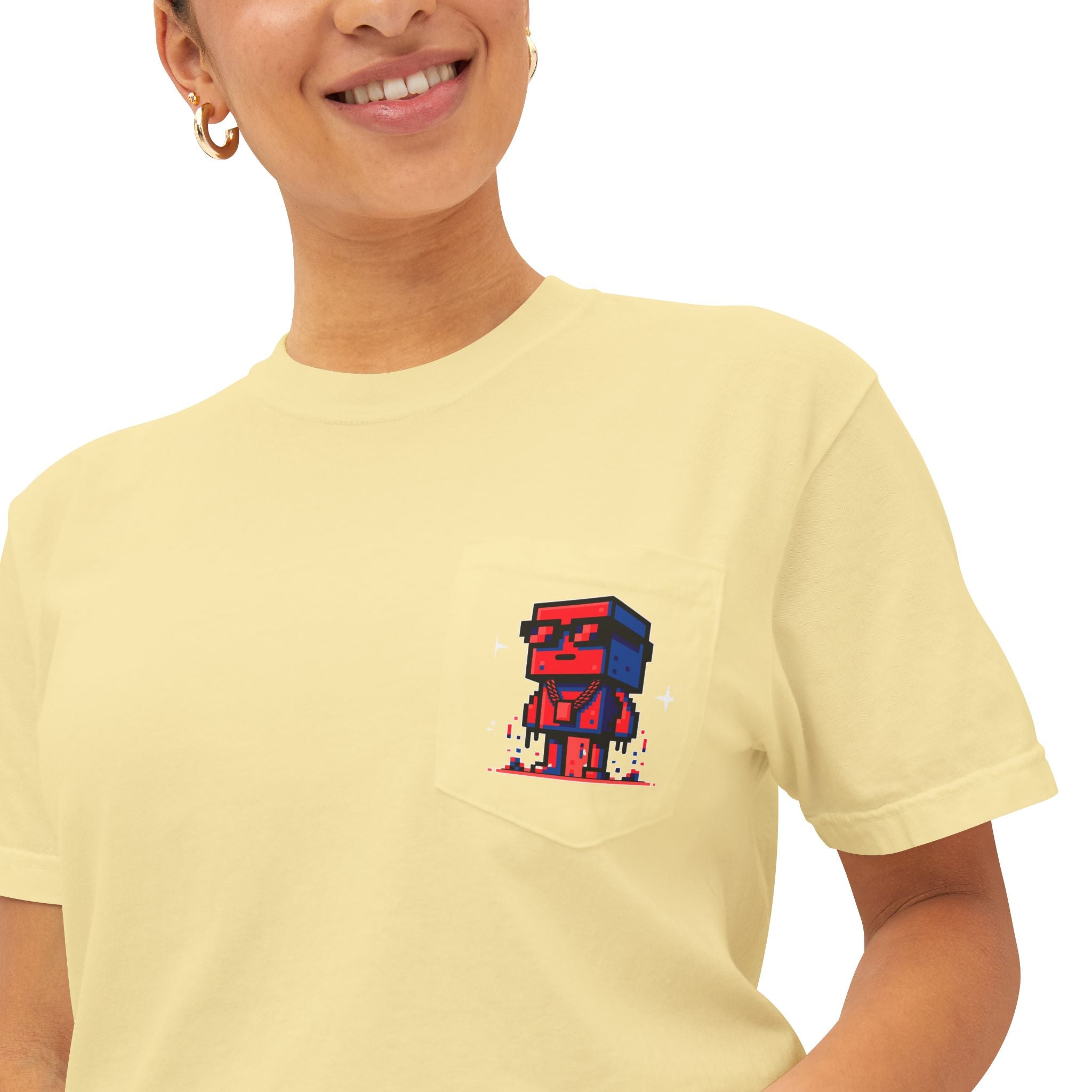 Unisex Pocket T-shirt | 8-bit Graphic