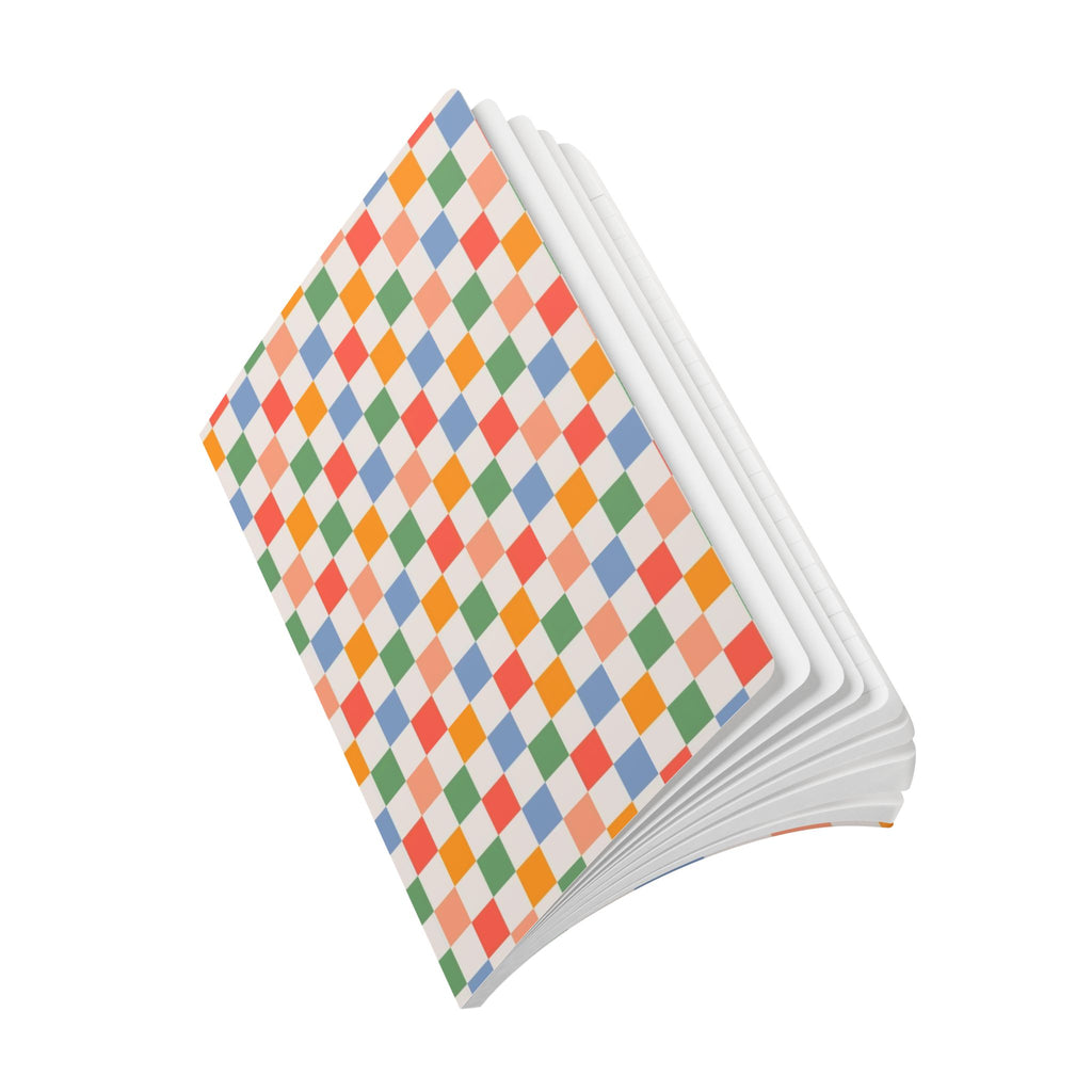 Plaid Pattern Print | Lined, Soft Cover Notebook