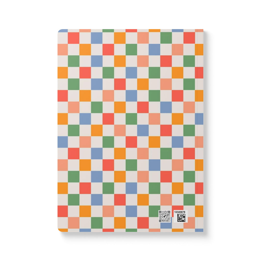 Plaid Pattern Print | Lined, Soft Cover Notebook