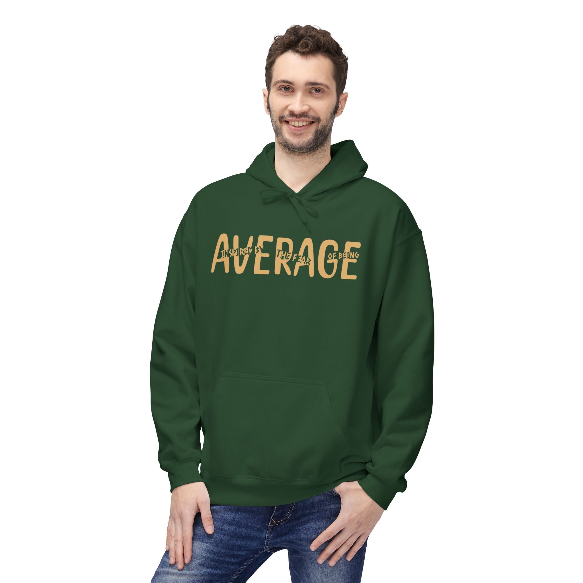 Fear Of Being Average |  Graphic Unisex Fleece Hoodie