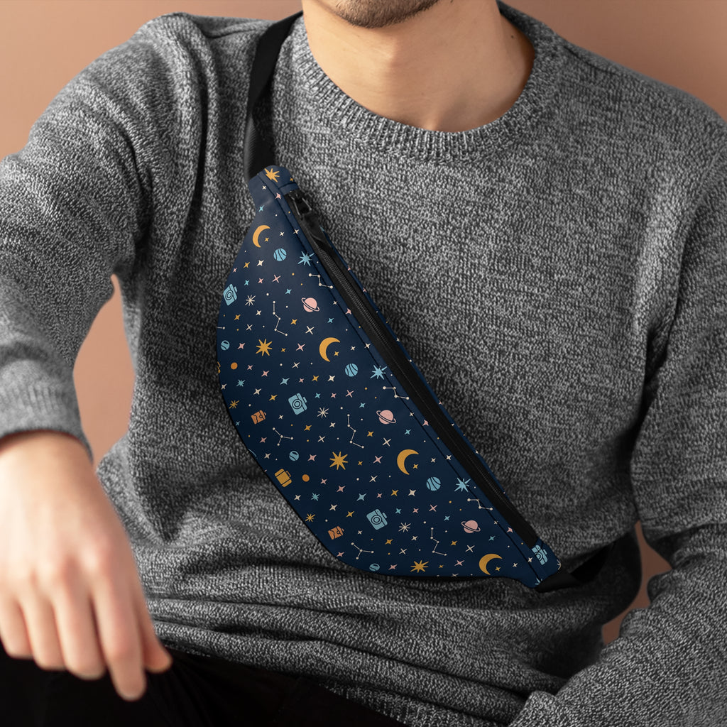 Starry Travel Pattern Belt Bag | Stylish Crossbody Waist Pack