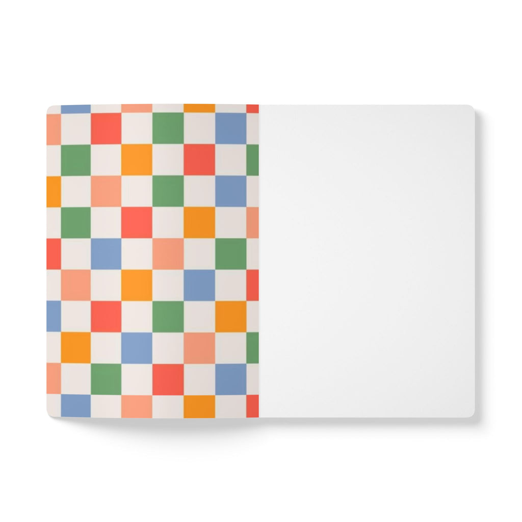 Plaid Pattern Print | Lined, Soft Cover Notebook