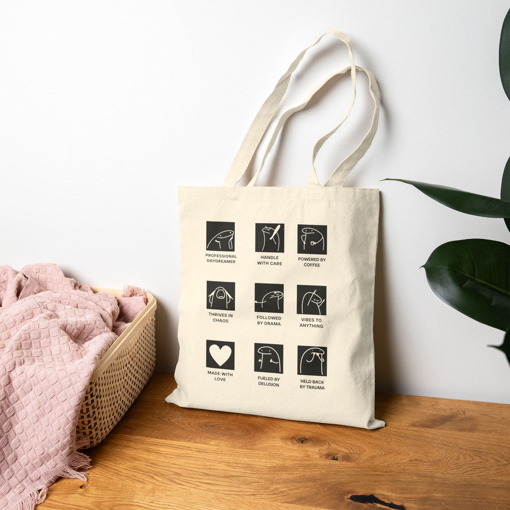 100% Human Collection Cotton Tote Bag