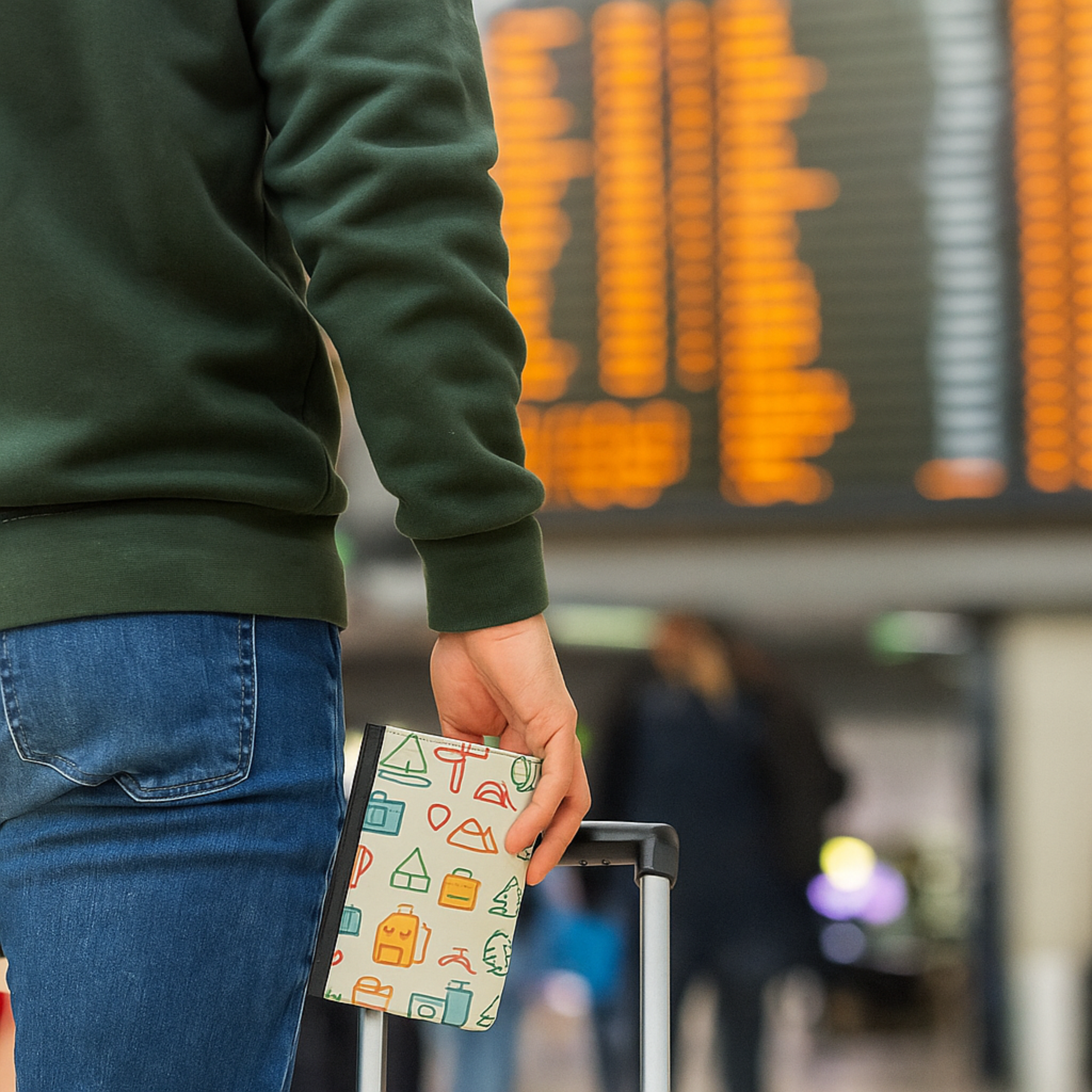 Retro Icons RFID Blocking Passport Wallet