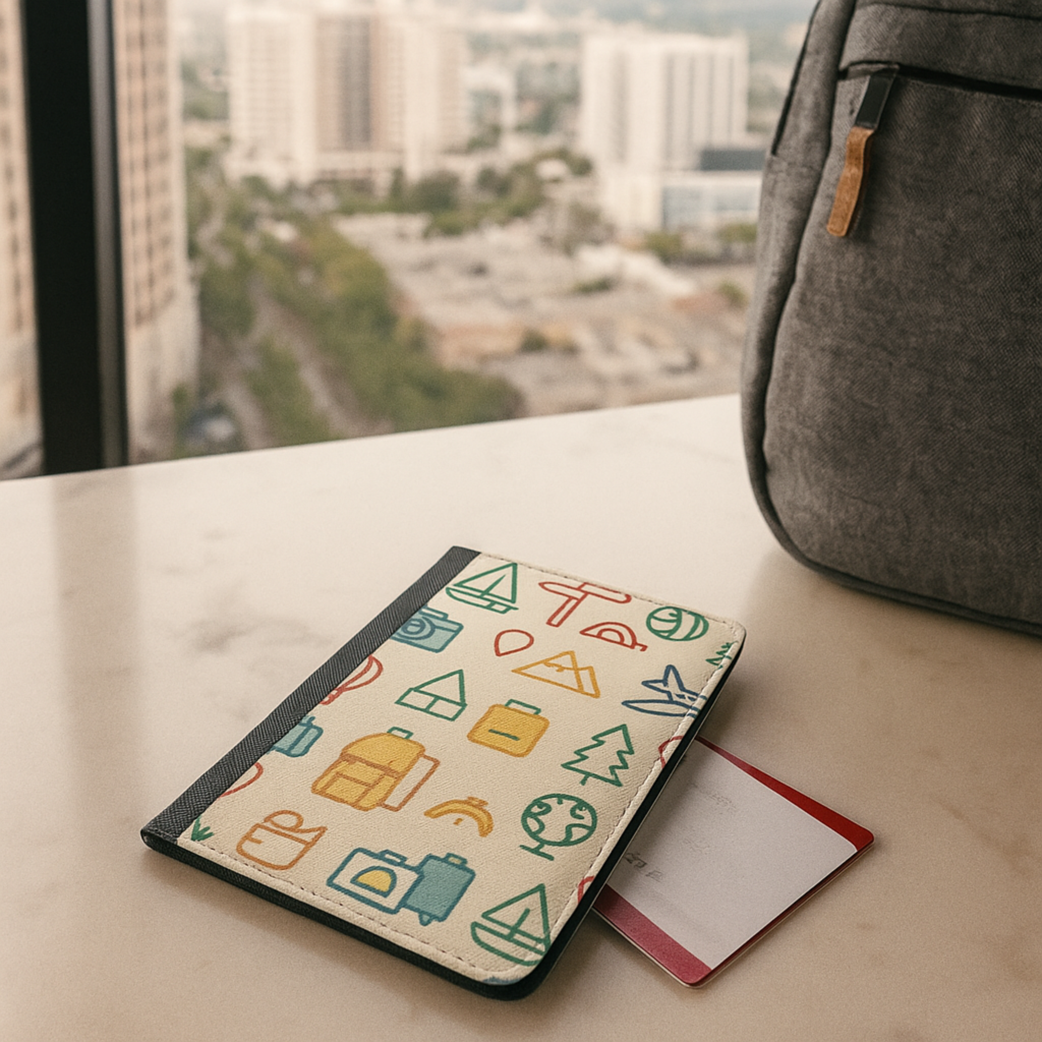 Retro Icons RFID Blocking Passport Wallet