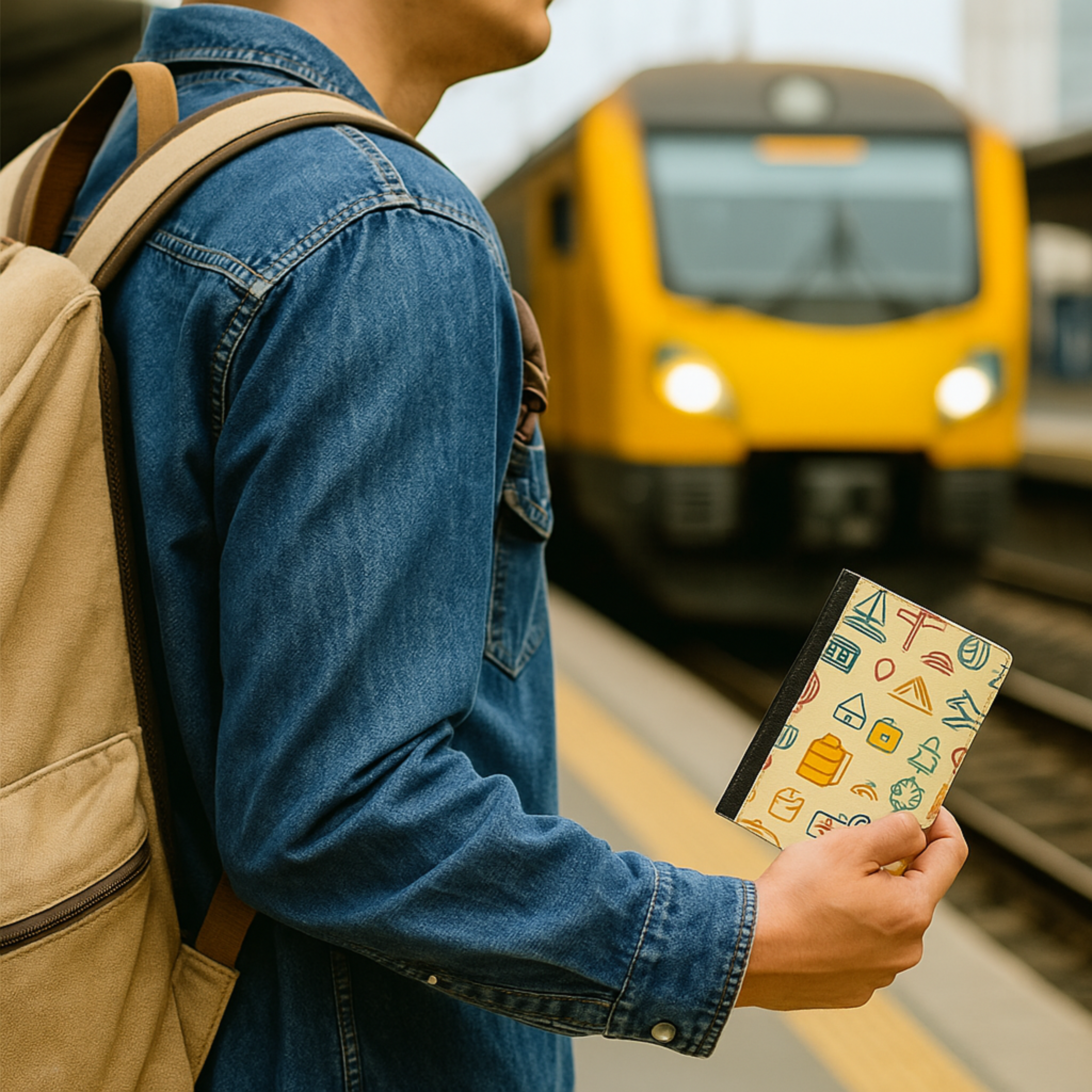 Retro Icons RFID Blocking Passport Wallet