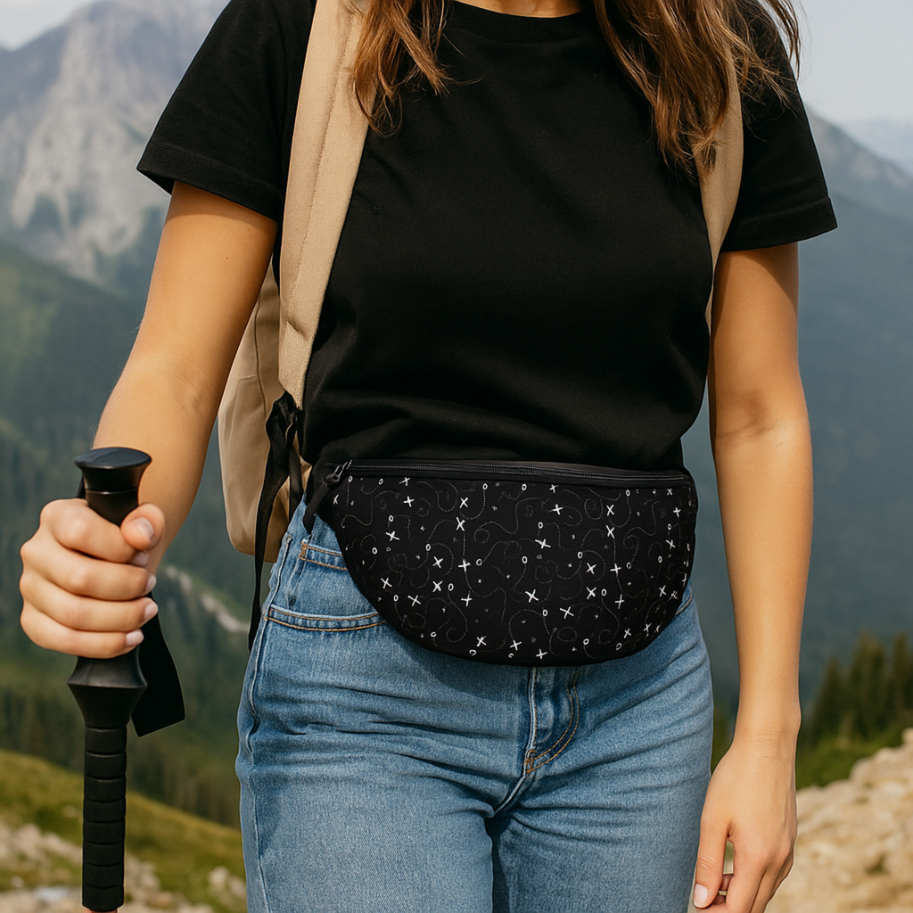 Plane Pattern Belt Bag | Stylish Crossbody Travel Waist Pack