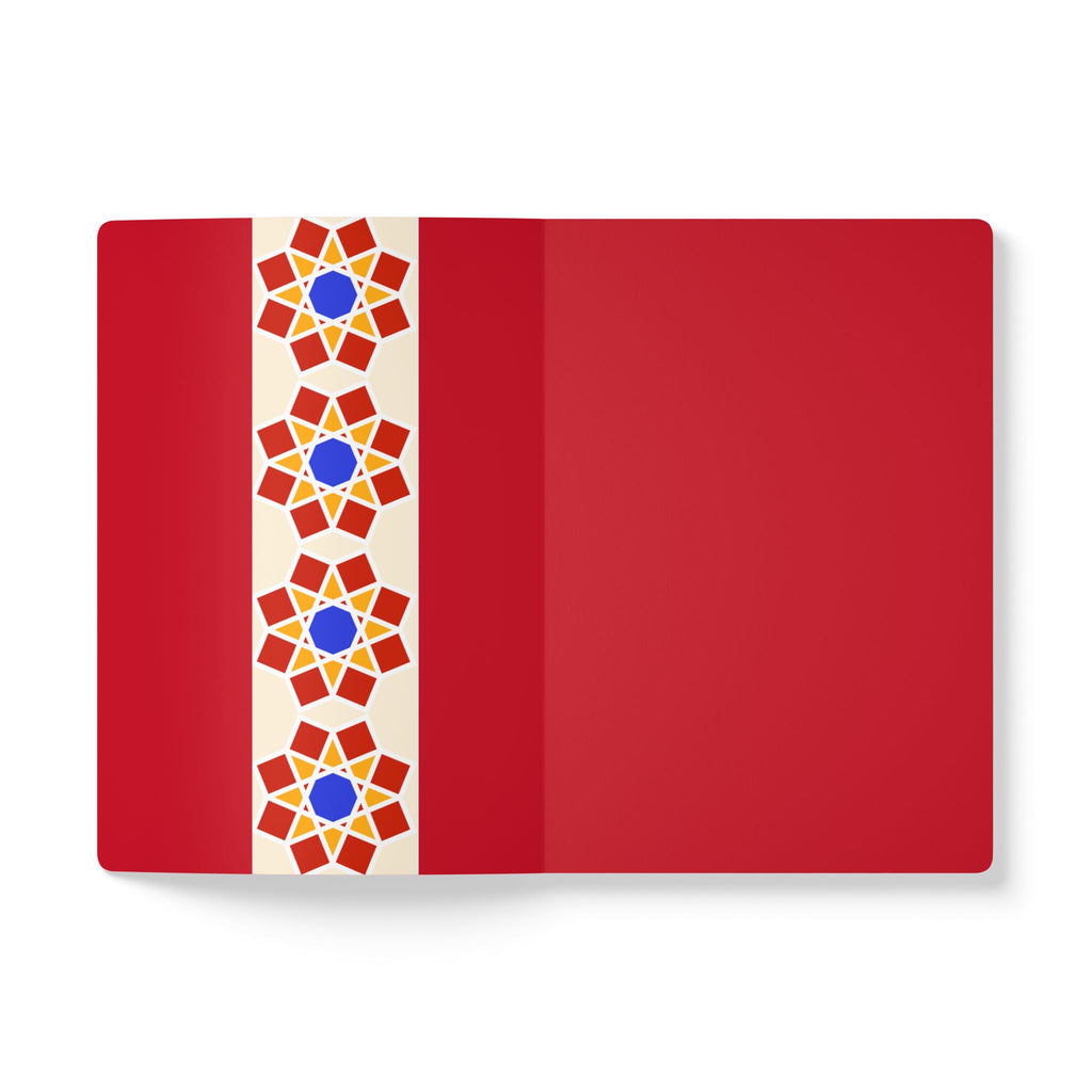 Geometric Pattern Print | Lined, Soft Cover Notebook