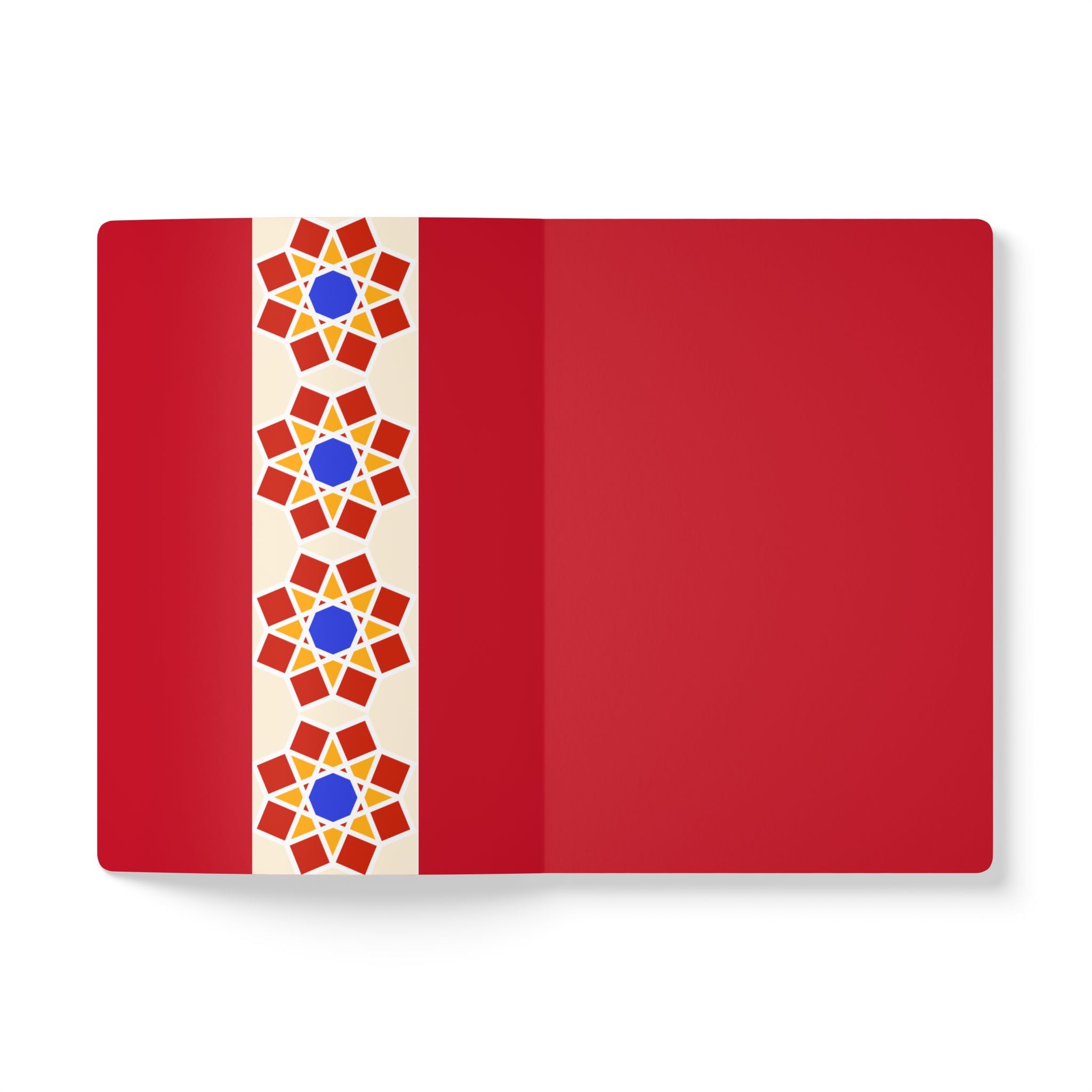 Geometric Pattern Print | Lined, Soft Cover Notebook