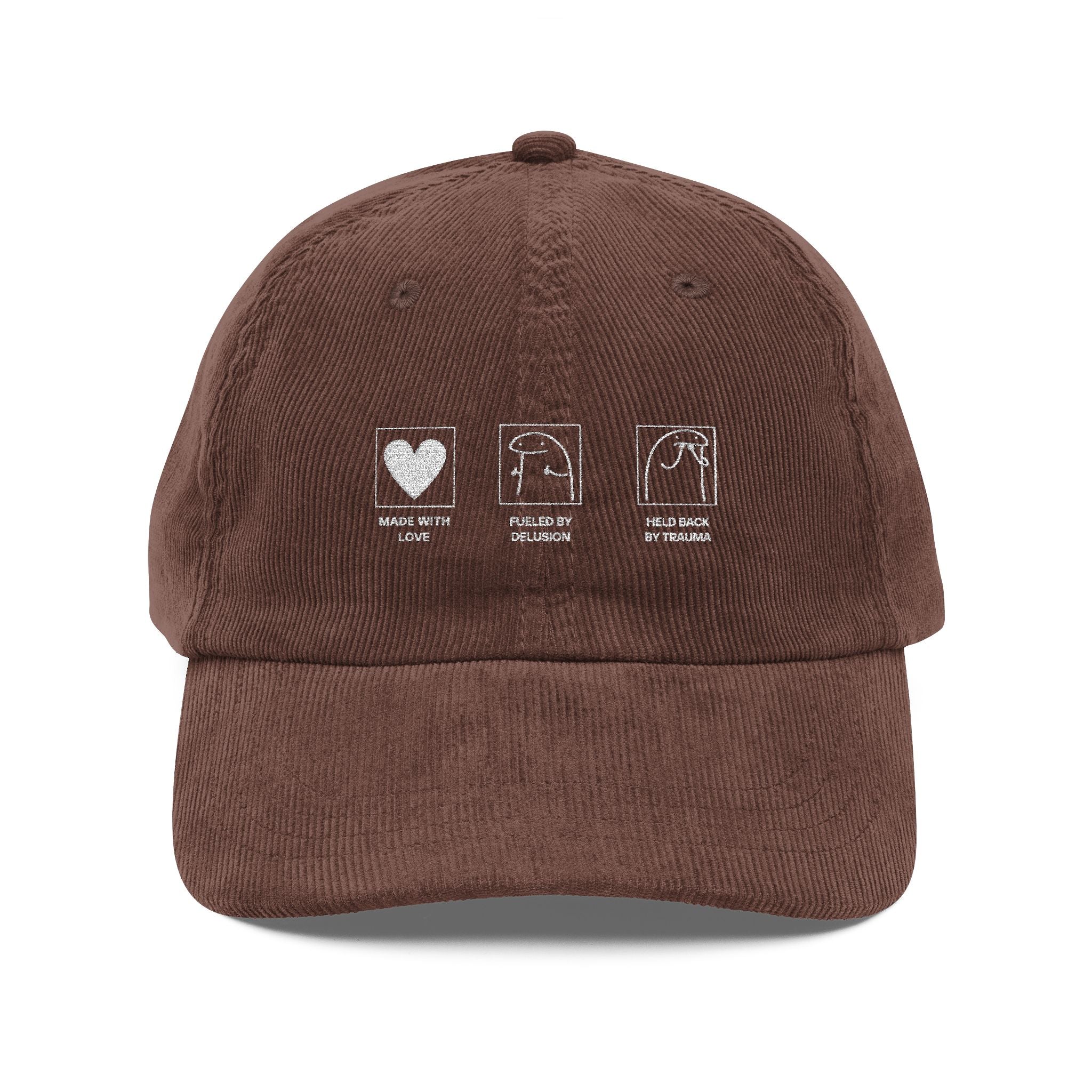 Vintage Corduroy Embroidered Cap