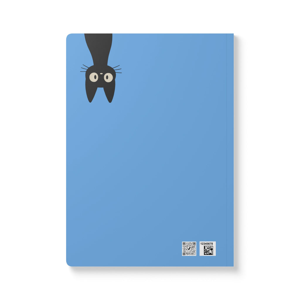 Cat Sneaky Print | Lined, Soft Cover Notebook,