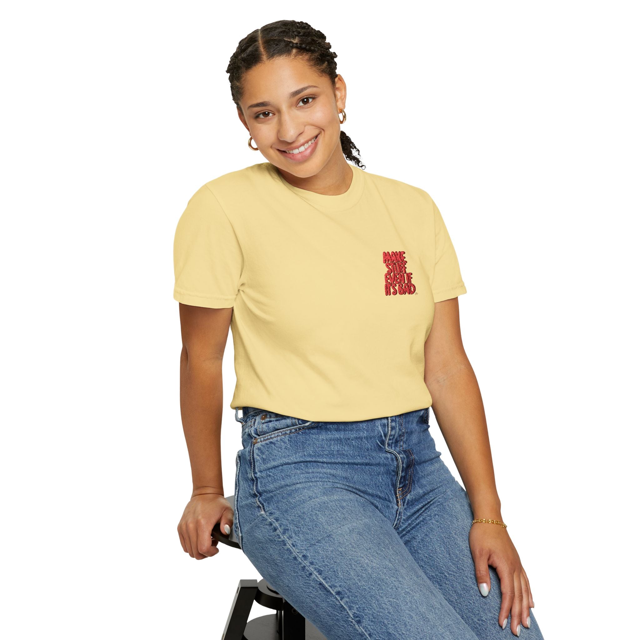 Make Things | Unisex Embroidery T-shirt.