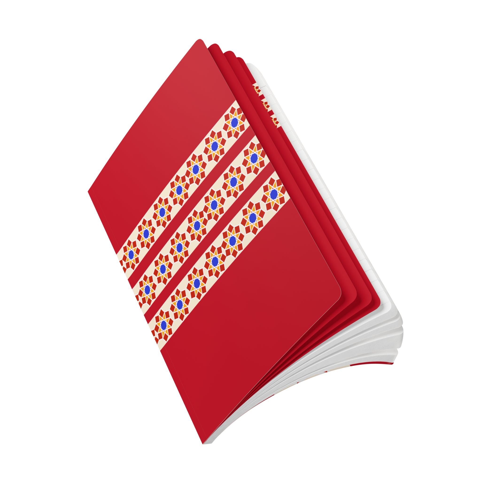 Geometric Pattern Print | Lined, Soft Cover Notebook