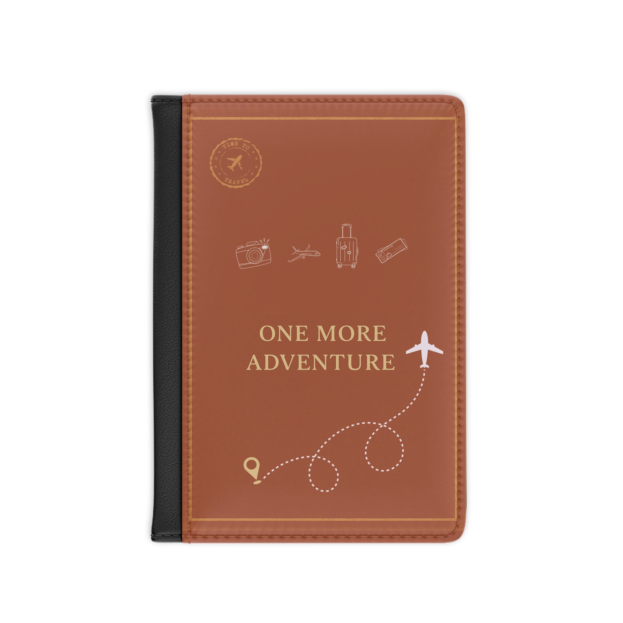 One More Adventure RFID Blocking Passport Holder | Faux Leather Passport Wallet