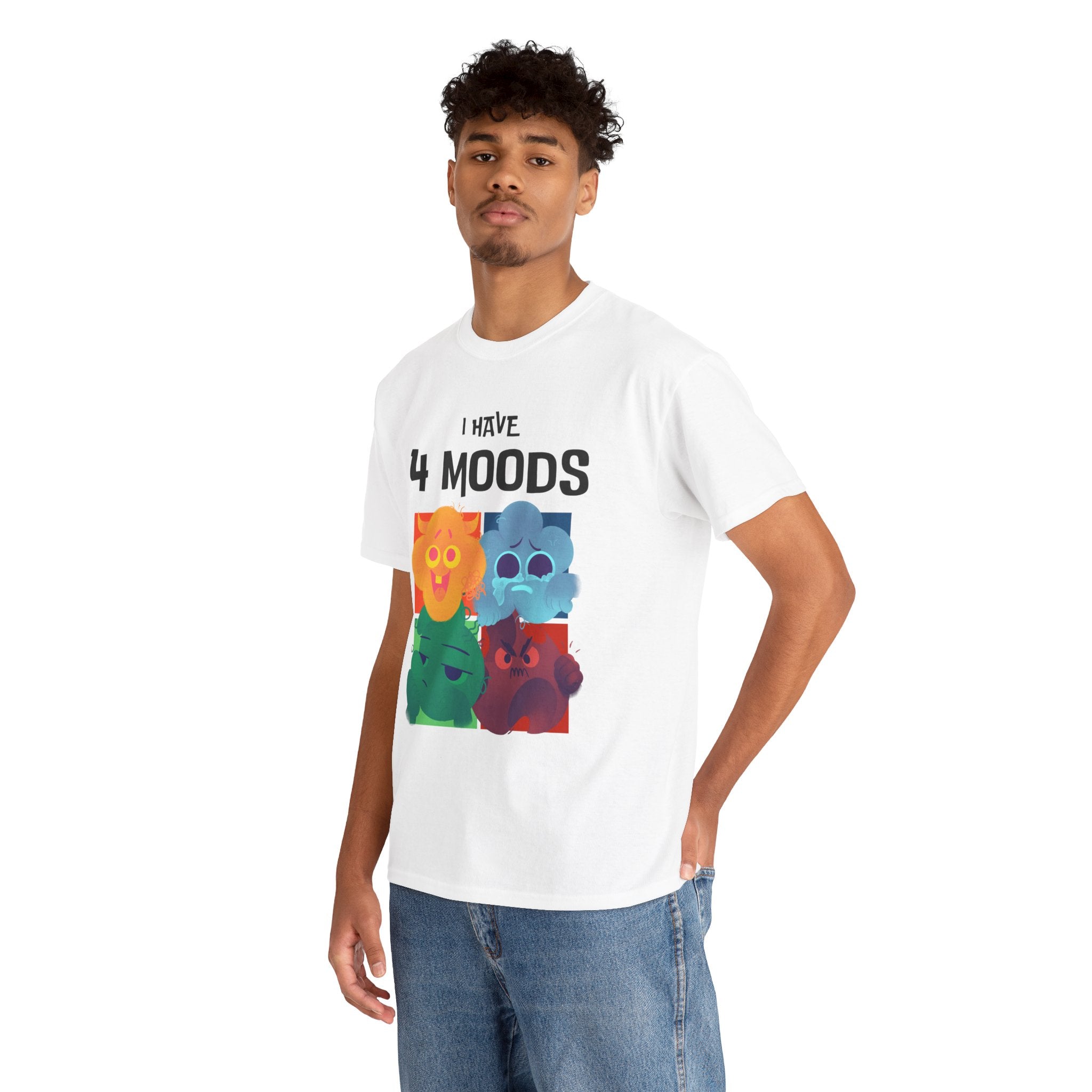 "I Have 4 Moods" Graphic Tee | Soft Cotton Unisex T-shirt