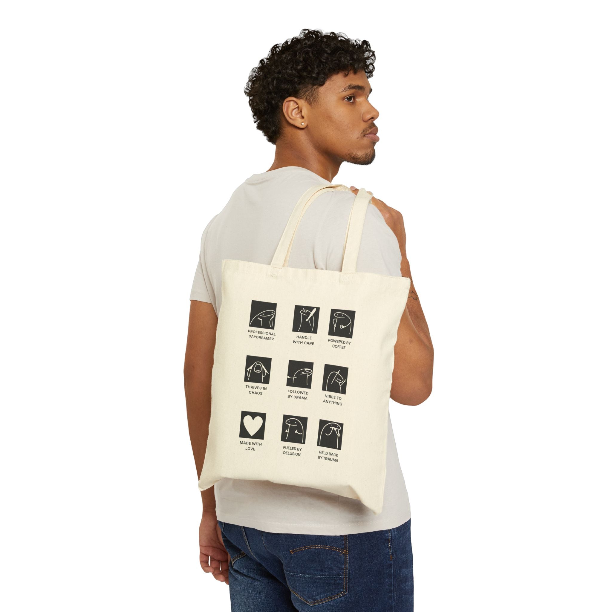 100% Human Collection Cotton Tote Bag