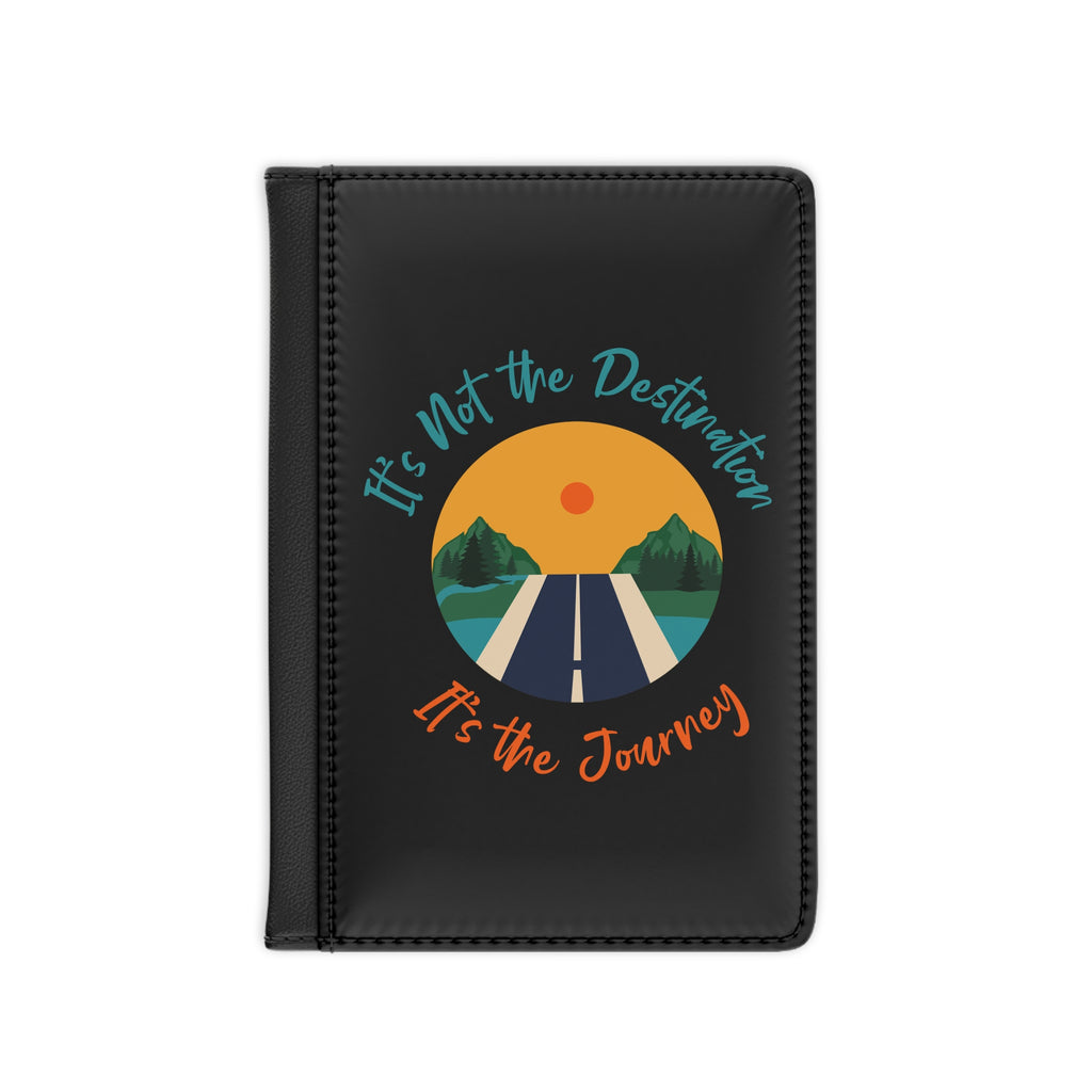 It's The Journey" RFID Blocking Passport Holder | Faux Leather Passport Cover