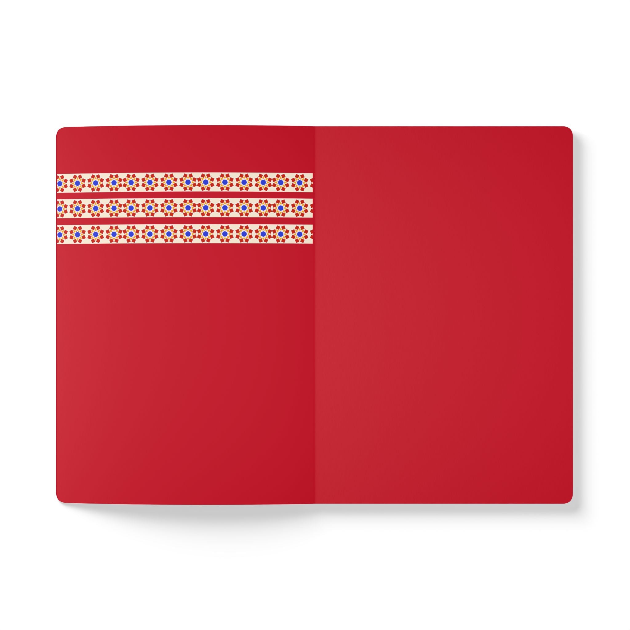 Geometric Pattern Print | Lined, Soft Cover Notebook