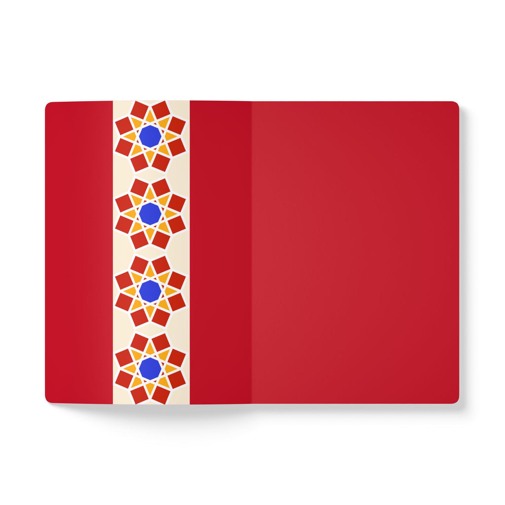 Geometric Pattern Print | Lined, Soft Cover Notebook