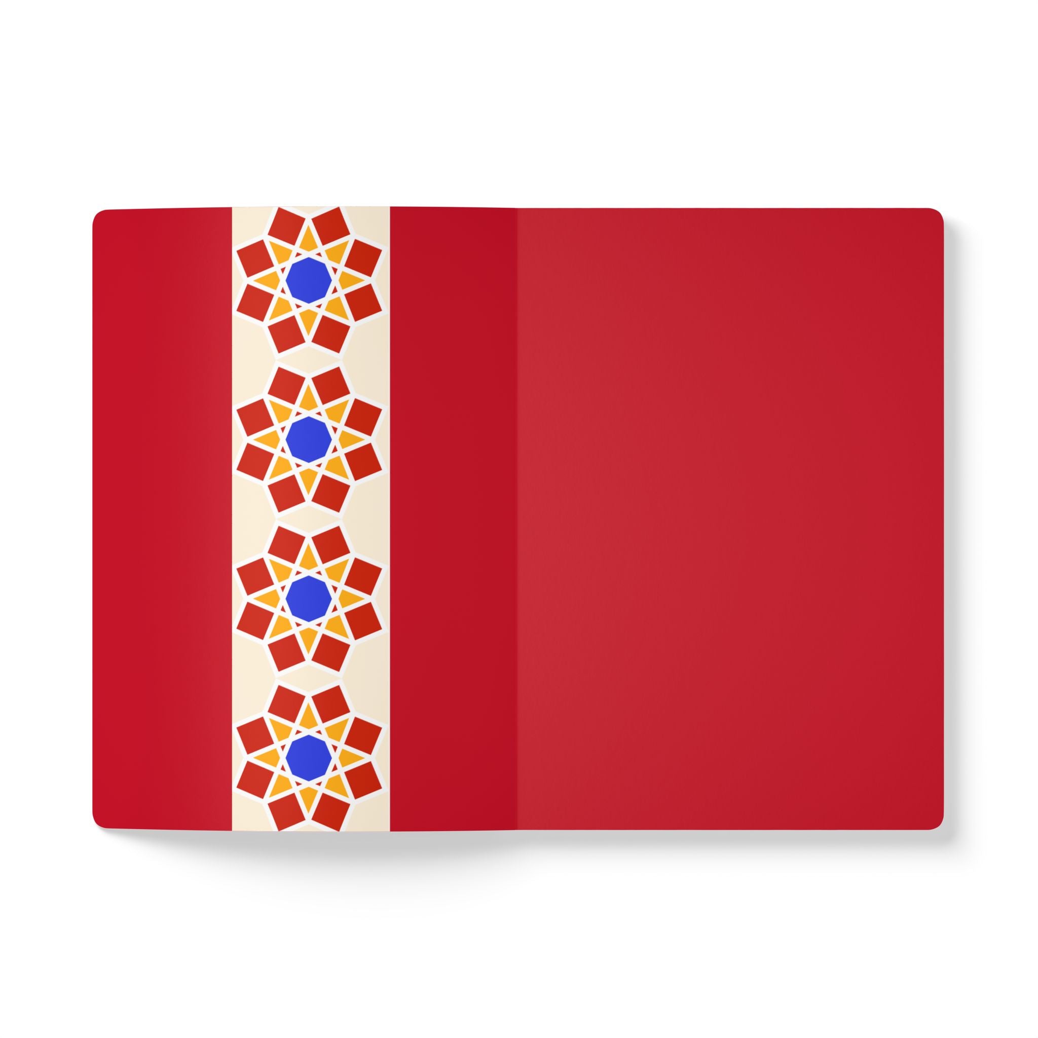 Geometric Pattern Print | Lined, Soft Cover Notebook