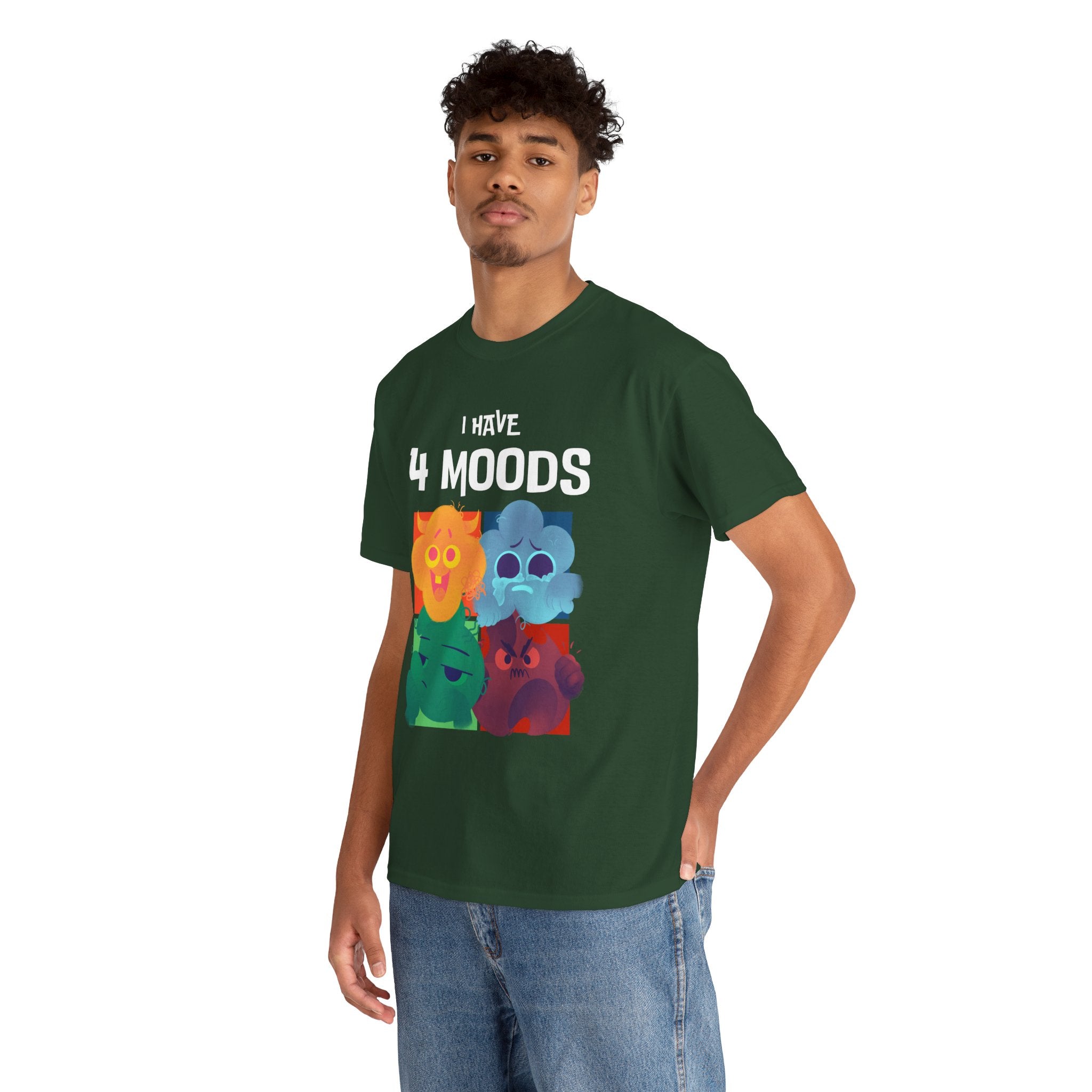 "I Have 4 Moods" Graphic Tee | Soft Cotton Unisex T-shirt