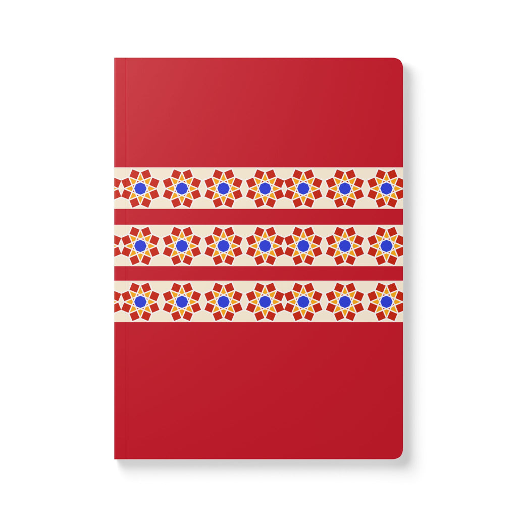 Geometric Pattern Print | Lined, Soft Cover Notebook