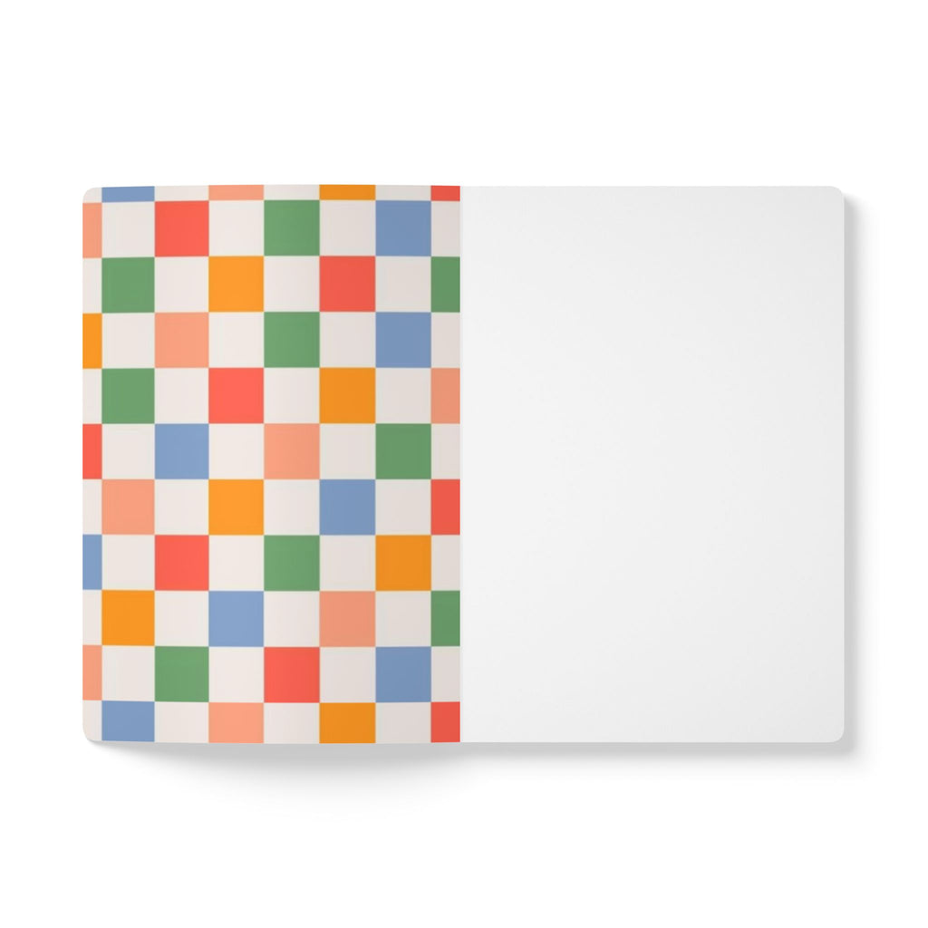 Plaid Pattern Print | Lined, Soft Cover Notebook