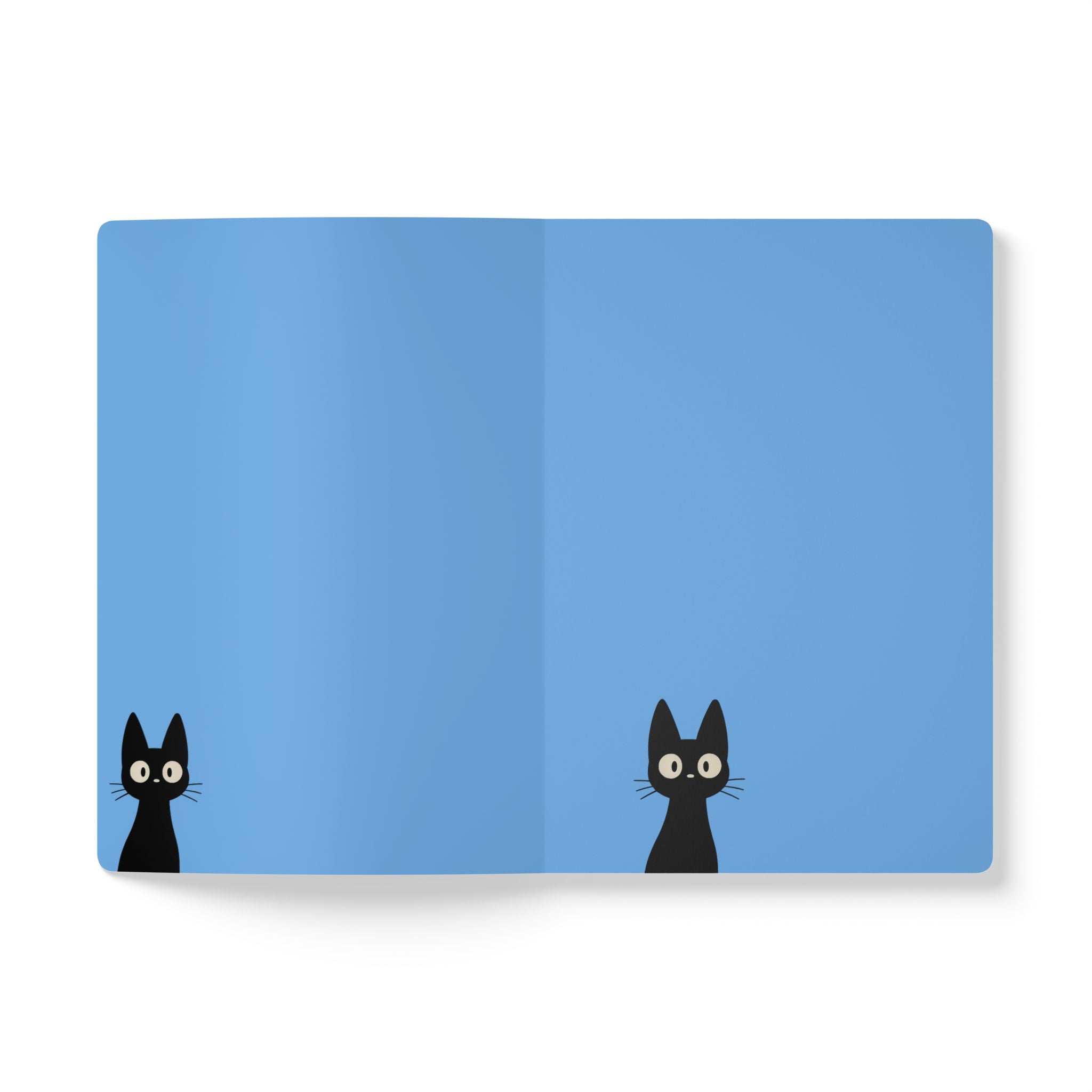 Cat Sneaky Print | Lined, Soft Cover Notebook,